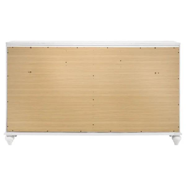 Barzini 7 Drawer Wooden White Dresser By Coaster Furniture - Image 7