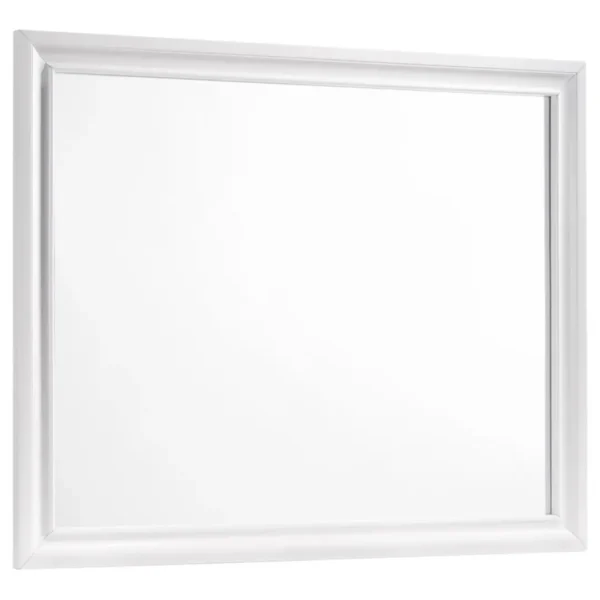 Barzini White Mirror Dresser for Bedroom By Coaster Furniture - Image 2