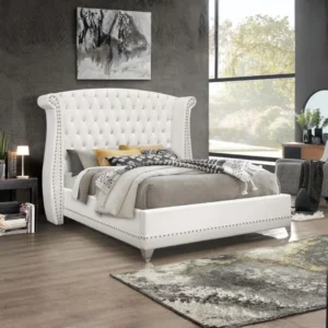 Barzini Tufted Wingback Bed By Coaster Furniture