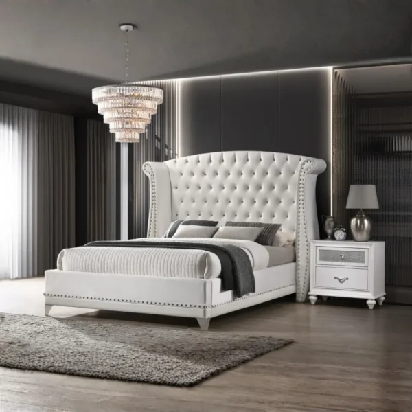 Barzini Tufted Wingback Bed By Coaster Furniture - Image 7