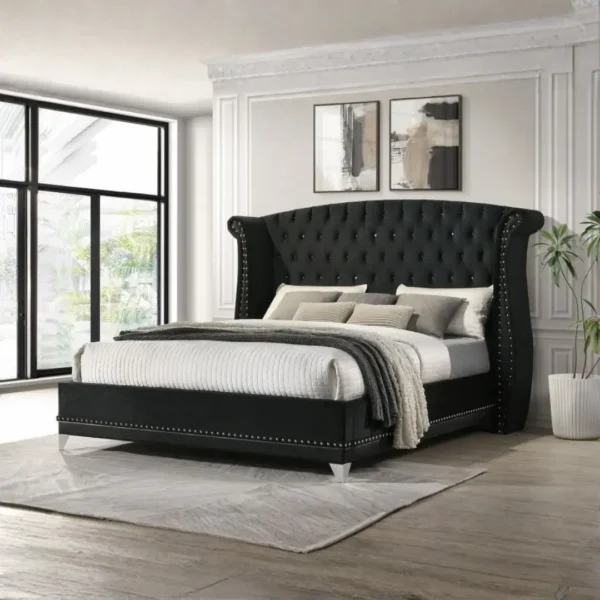 Barzini Tufted Wingback Bed By Coaster Furniture - Image 9