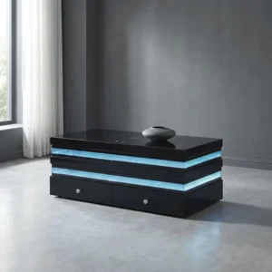 Maloy Black Modern Coffee Table by Furniture of America