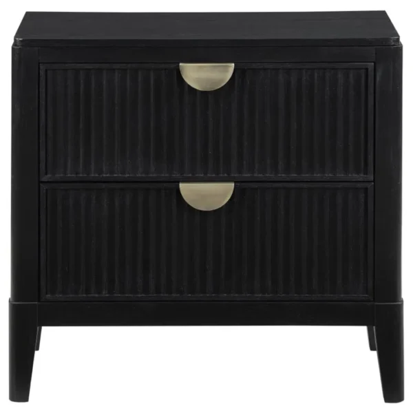 Brookmead Black Nightstand with Drawers By Coaster Furniture - Image 3