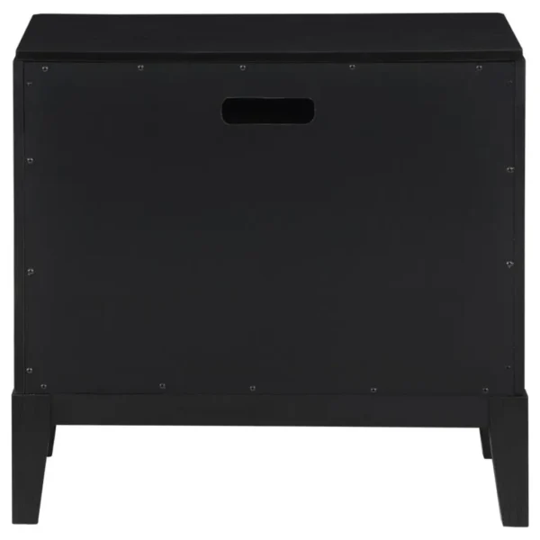 Brookmead Black Nightstand with Drawers By Coaster Furniture - Image 7