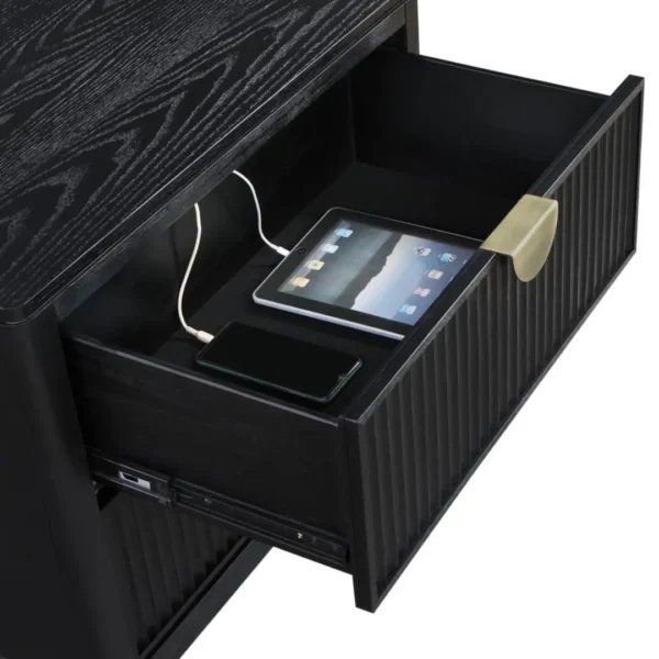 Brookmead Black Nightstand with Drawers By Coaster Furniture - Image 8