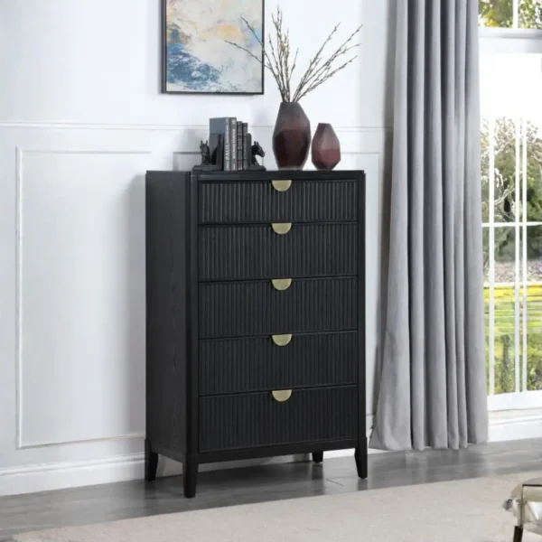 Brookmead 5 Piece Bedroom Set Black By Coaster Furniture - Image 4