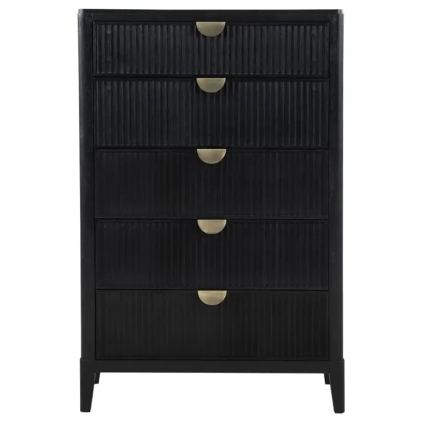 Brookmead 5 Drawer Black Chest By Coaster Furniture - Image 2