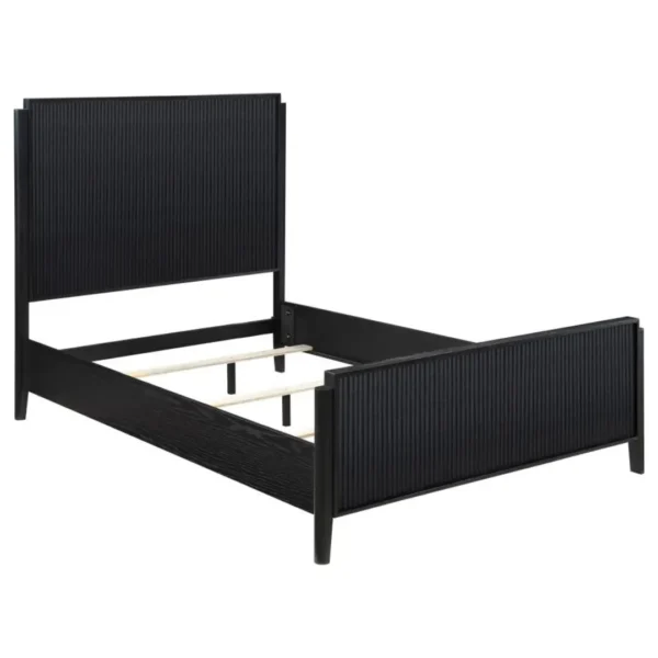 Brookmead Black Wood Bed By Coaster Furniture - Image 3