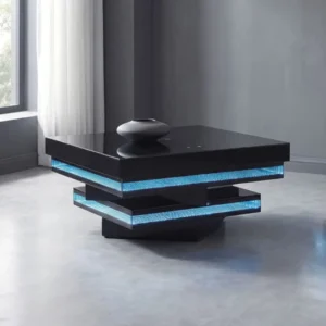Anwar Contemporary Black Coffee Table by Furniture of America