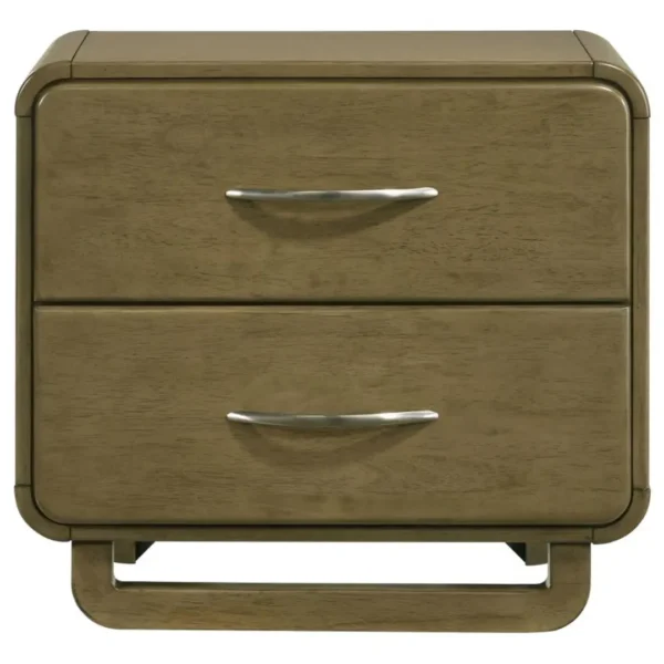 Amsbury 2 Drawer Nightstand Nutmeg By Coaster Furniture - Image 3