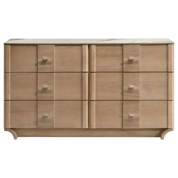 Leanne Sinter Stone Top Light Oak Dresser By Coaster Furniture - Image 3