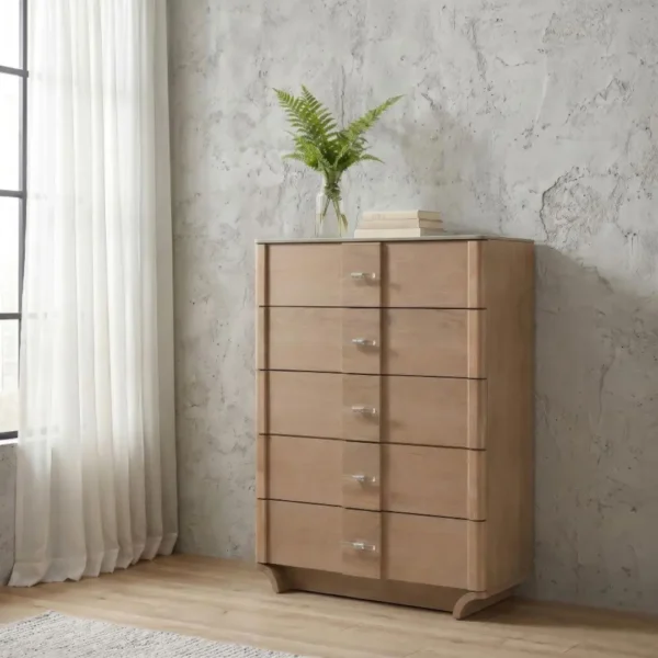 Leanne Light Oak Bedroom Set By Coaster Furniture - Image 4