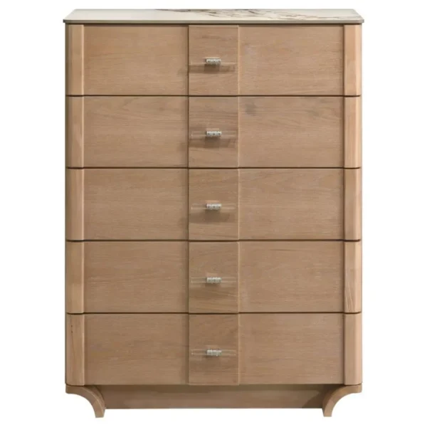 Leanne Light Oak Chest of Drawers By Coaster Furniture - Image 2
