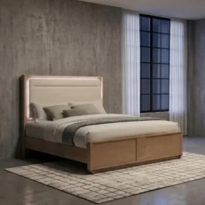Leanne Contemporary Solid Wood Bed By Coaster Furniture
