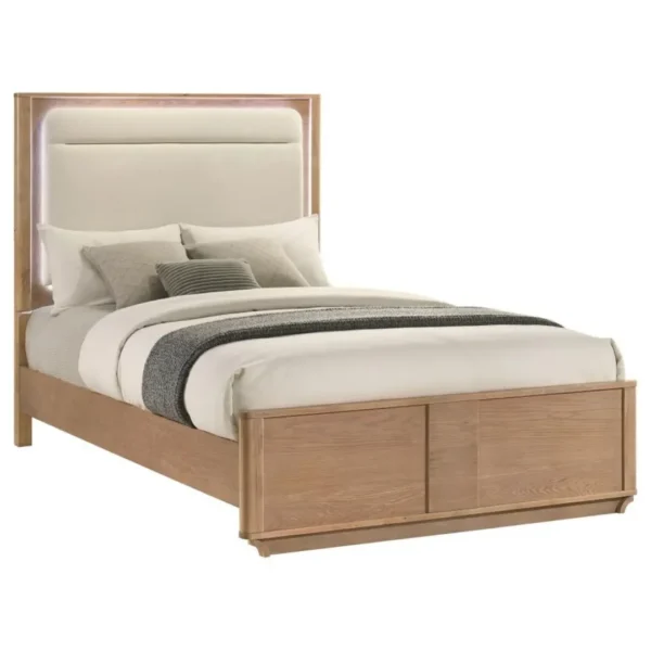 Leanne Contemporary Solid Wood Bed By Coaster Furniture - Image 2