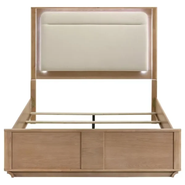 Leanne Contemporary Solid Wood Bed By Coaster Furniture - Image 3