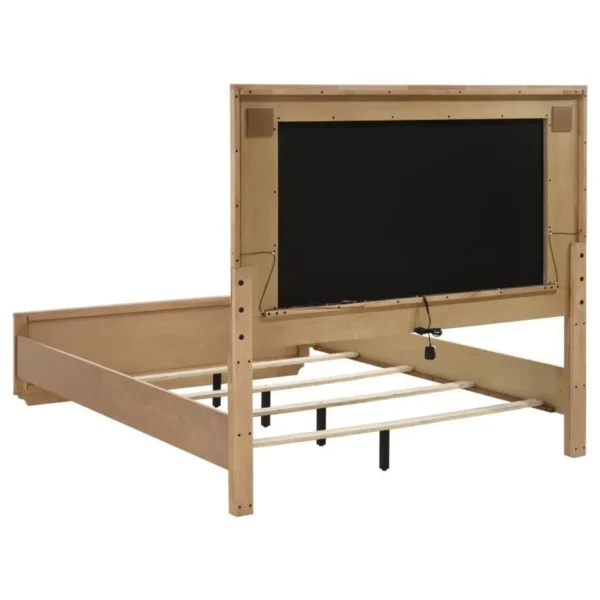Leanne Contemporary Solid Wood Bed By Coaster Furniture - Image 4
