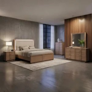 Leanne Light Oak Bedroom Set By Coaster Furniture