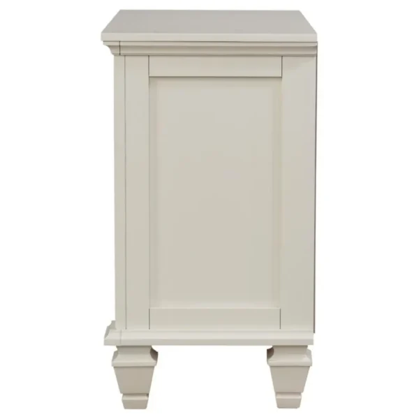 Sandy Beach Cream White Nightstand By Coaster Furniture - Image 5