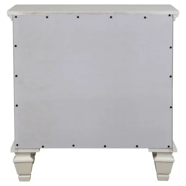 Sandy Beach Cream White Nightstand By Coaster Furniture - Image 6