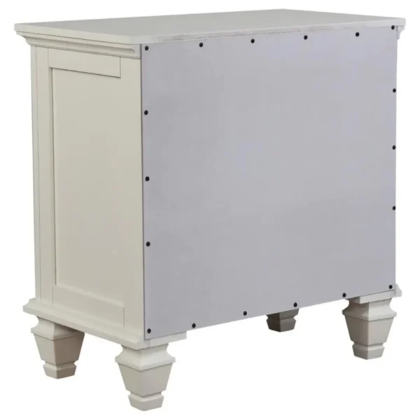 Sandy Beach Cream White Nightstand By Coaster Furniture - Image 7