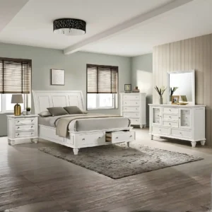 Sandy Beach Solid Wood Bedroom Furniture Set By Coaster Furniture