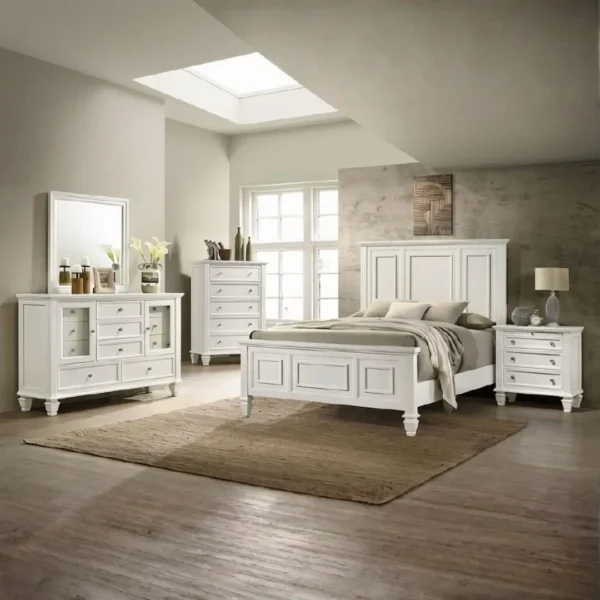 Sandy Beach Solid Wood Bedroom Furniture Set By Coaster Furniture - Image 7