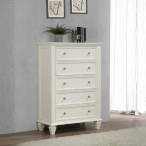 Sandy Beach Cream White Bedroom Chest By Coaster Furniture