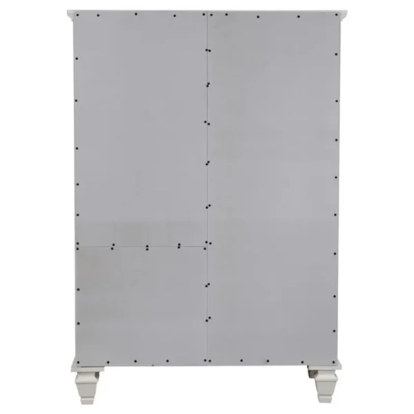 Sandy Beach Cream White Bedroom Chest By Coaster Furniture - Image 13