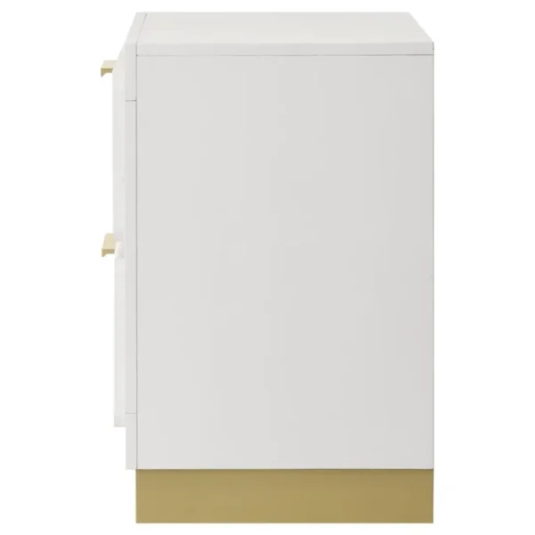 Caraway Contemporary 2 Drawer Nightstand By Coaster Furniture - Image 4