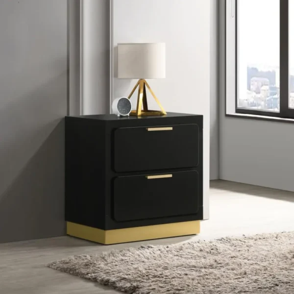 Caraway Contemporary 2 Drawer Nightstand By Coaster Furniture - Image 10