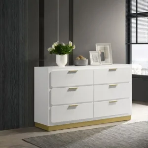 Caraway Contemporary 6 Drawer Dresser By Coaster Furniture