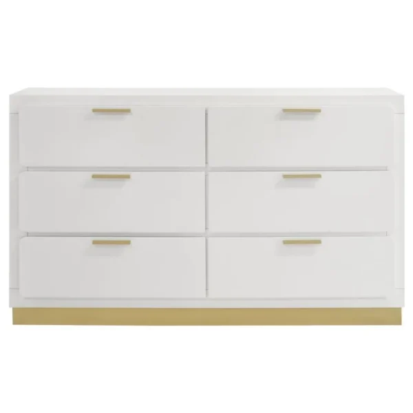 Caraway Contemporary 6 Drawer Dresser By Coaster Furniture - Image 2