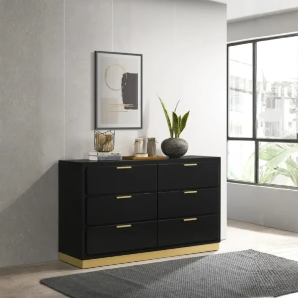 Caraway Contemporary 6 Drawer Dresser By Coaster Furniture - Image 10
