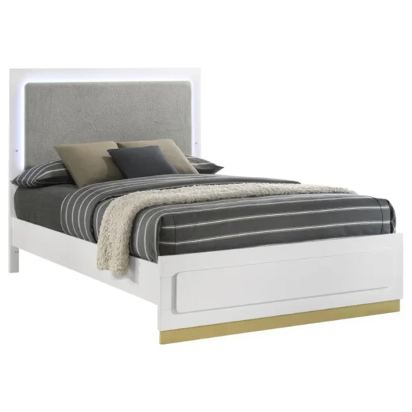 Caraway Wood LED Panel Bed By Coaster Furniture - Image 2