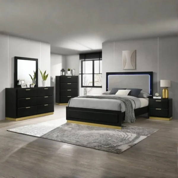 Caraway Contemporary 5 Piece Bedroom Set By Coaster Furniture - Image 7