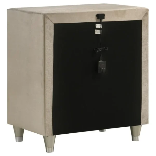 Antonella Upholstered 3 Drawer Nightstand By Coaster Furniture - Image 5