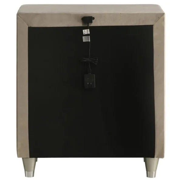 Antonella Upholstered 3 Drawer Nightstand By Coaster Furniture - Image 6