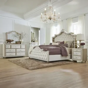 Antonella 5 Piece Bedroom Set Ivory By Coaster Furniture