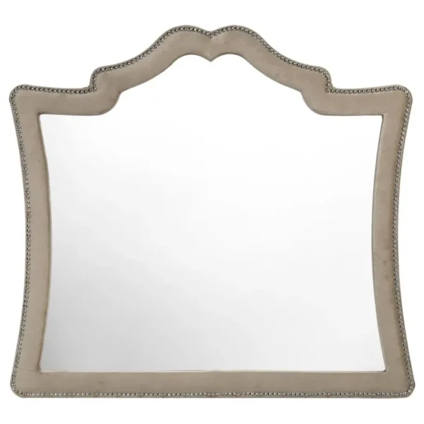 Antonella Upholstered Dresser Mirror Camel By Coaster Furniture - Image 2