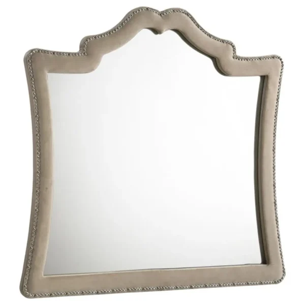 Antonella Upholstered Dresser Mirror Camel By Coaster Furniture - Image 3