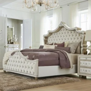 Antonella Velvet Upholstered Bed By Coaster Furniture