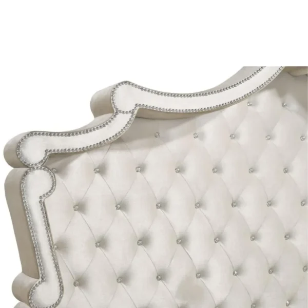 Antonella Velvet Upholstered Bed By Coaster Furniture - Image 3