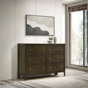Wilkes Transitional 6 Drawer Dresser By Coaster Furniture