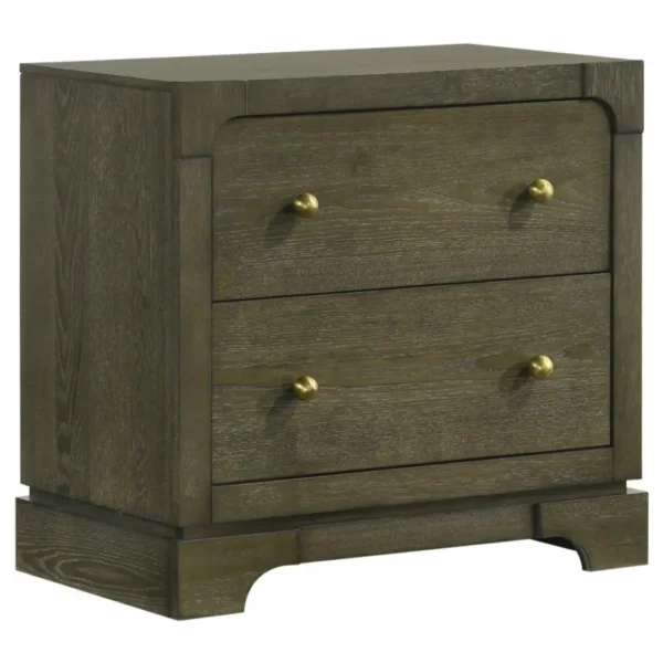 Gran Park 2 Drawer Nightstand Bedside Table By Coaster Furniture - Image 2