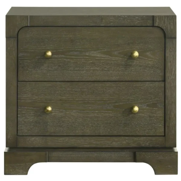 Gran Park 2 Drawer Nightstand Bedside Table By Coaster Furniture - Image 3