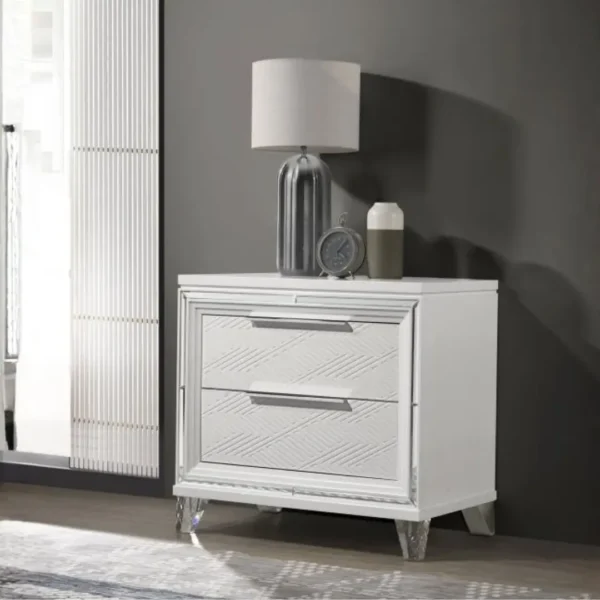 Marmore 5 Piece White Bedroom Set By Coaster Furniture - Image 3