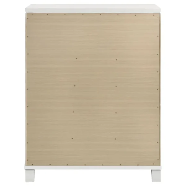 Marmore 5 Drawer White Chest By Coaster Furniture - Image 6