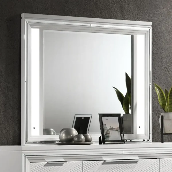 Marmore 5 Piece White Bedroom Set By Coaster Furniture - Image 6