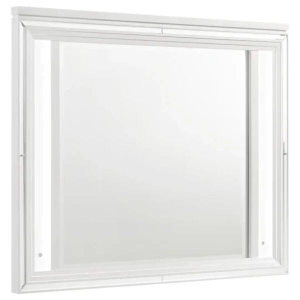 Marmore LED Dresser Mirror White By Coaster Furniture - Image 2